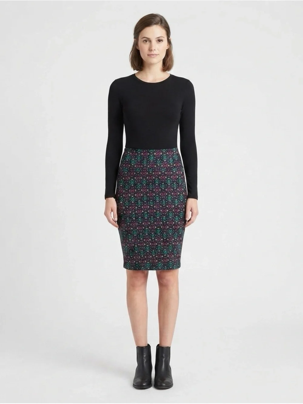 [LuLaRoe] Diamond Flower Patterned Skirt